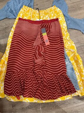 Tory burch ruffle skirt